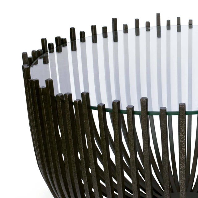 Not Yet Made - Made To Order Regina Andrew Webbed Steel Coffee Table, Black For Sale - Image 5 of 8