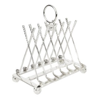 Vintage Silver-Plated Toast Rack, 1980s For Sale