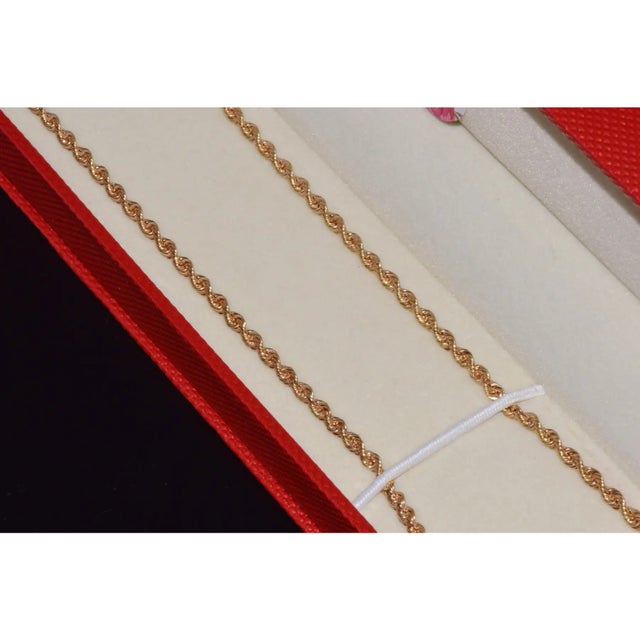 Italian Michael Anthony 14k Solid Yellow Gold Faceted Rope Chain Necklace For Sale - Image 14 of 15