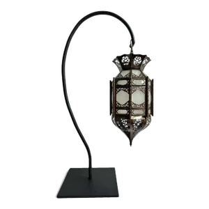 Frosted Moroccan Arch Table Lamp