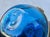 Art Nouveau French Blue Glass Apple Trinket Box Circa 1930s For Sale - Image 3 of 8