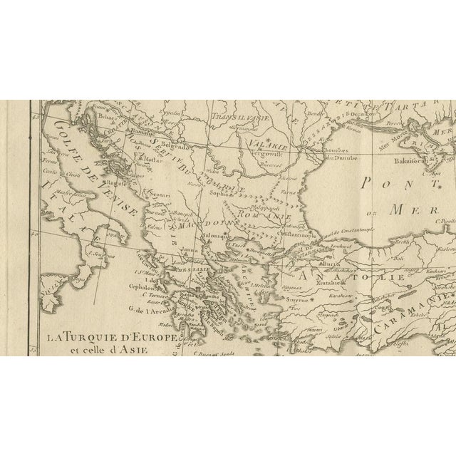 Antique Map of the Ottoman Empire, 1780 For Sale - Image 5 of 9