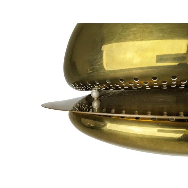 Metal Brass and Optical Glass Nictea Pendant Lamp by Tobia and Afra Scarpa for Flos, 1971 For Sale - Image 7 of 18
