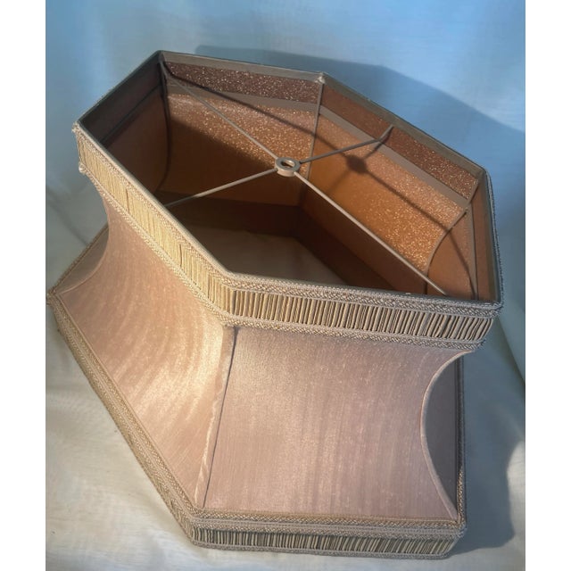 Fine Art Pastiche Ornate Antiqued Silver Table Lamp With Original Shade For Sale - Image 10 of 12