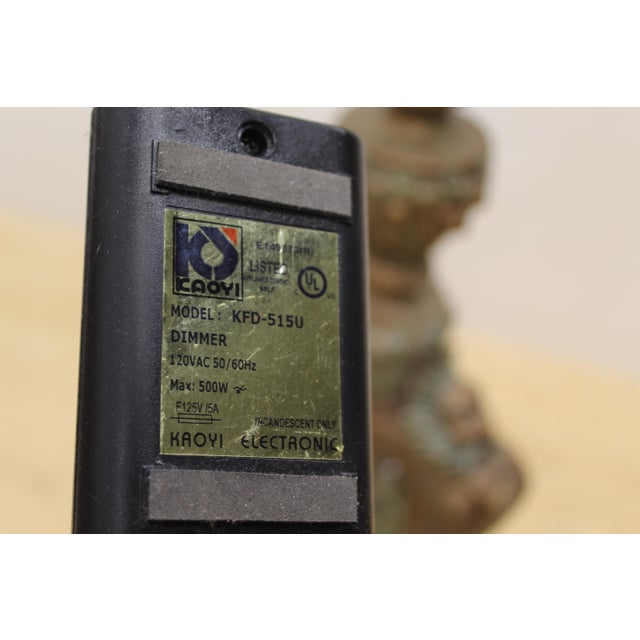 Large Clawfoot Base Roman God Torchiere Floor Lamp For Sale In Fayetteville, AR - Image 6 of 11