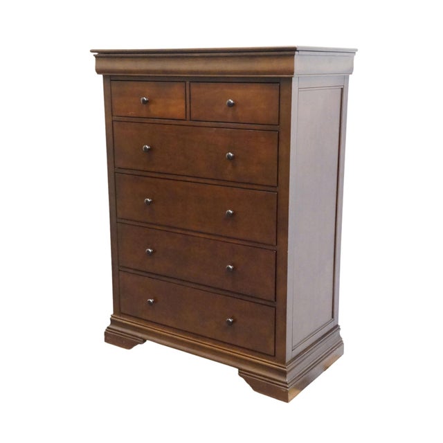 DURHAM FURNITURE Solid Cherry Contemporary Traditional Style 35" Chest of Drawers W498-10 51.25" High 35.5" Wide 19" Deep...