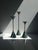 Postmodern Marble and Brass Candlesticks attributed to Christian De Beaumont, 1980s, Set of 3, in Flawless conditions....