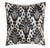 Black Contemporary Velvet Ikat Bohemian Throw Pillow For Sale - Image 8 of 8