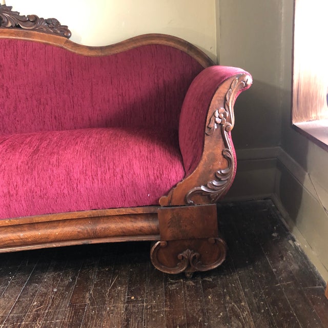 Antique Red Victorian Sofa Chairish