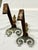 Antique 17th Century Brass Fireplace Andirons - Pair For Sale - Image 4 of 6