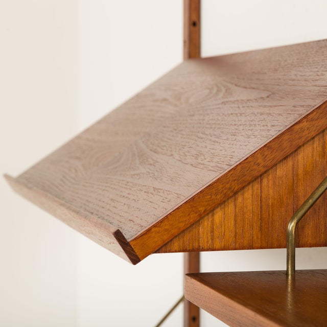 Mid-Century Danish Teak Wall Unit in the style of Poul Cadovius, 1960s For Sale - Image 12 of 16
