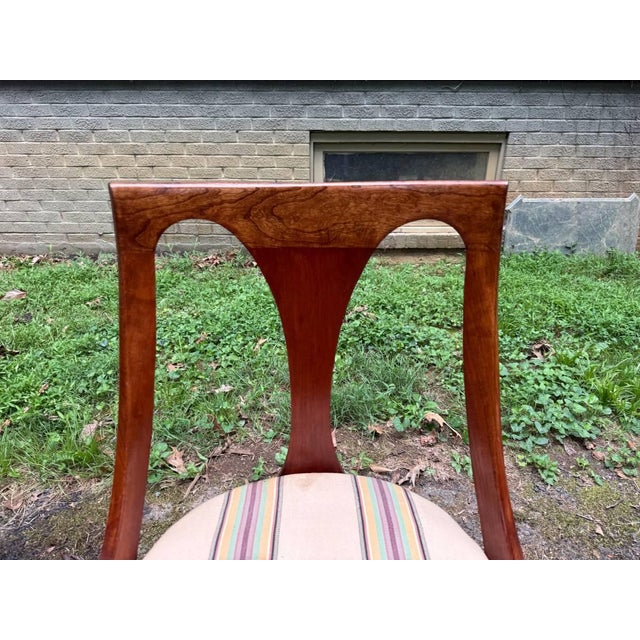 Wood Vintage Pair of Regency Style Emprire Directorie Style Dining Side Chairs. Possibly Attributed to Kindel For Sale - Image 7 of 10