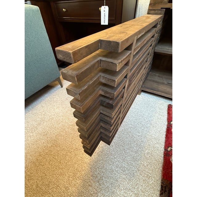 Restoration Hardware Reclaimed Timber Slat Sideboard For Sale - Image 9 of 12
