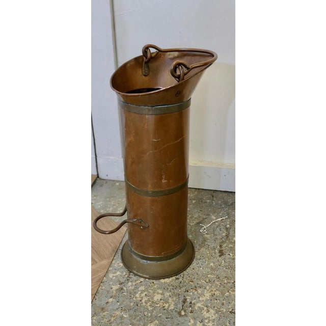 Antique Dutch Copper Oil Can For Sale - Image 5 of 10