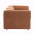 Contemporary Terra Cotta Upholstered Sofa For Sale - Image 3 of 6