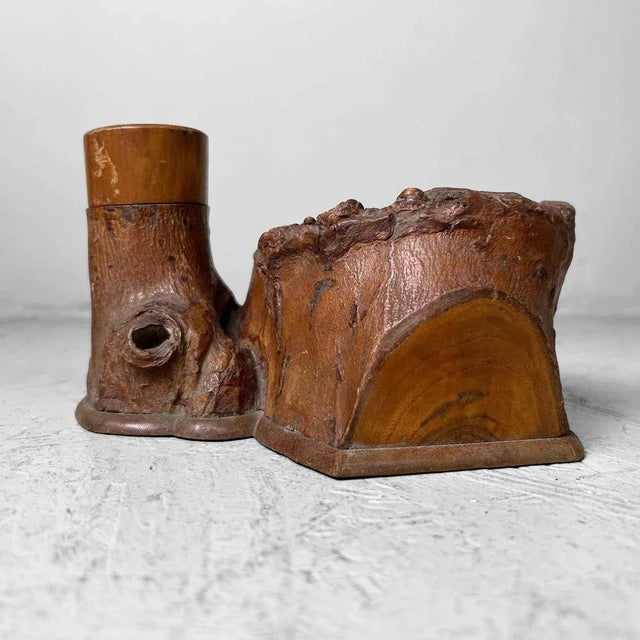 Brown Taishō Era Tabako-Bon Hibachi, Japan, 1890s For Sale - Image 8 of 12