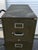 Mid century vintage Yawman Erbe New York four drawer standard size green metal file cabinet. Looks great for a variety of...