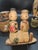 Early Vintage Kokeshi/Sakunami Doll Lot of Four, Handmade Japanese Ornamental For Sale - Image 4 of 10
