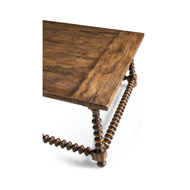 Bobbin-Turned Rustic Cocktail Table For Sale - Image 4 of 9