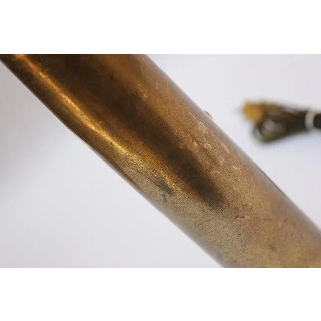 Metal Vintage Brass Artillery Shell Trench Art Table Lamp For Sale - Image 7 of 13