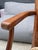 Antique Rustic Office Chair in Cherrywood and Fabric, 1950s For Sale - Image 6 of 18