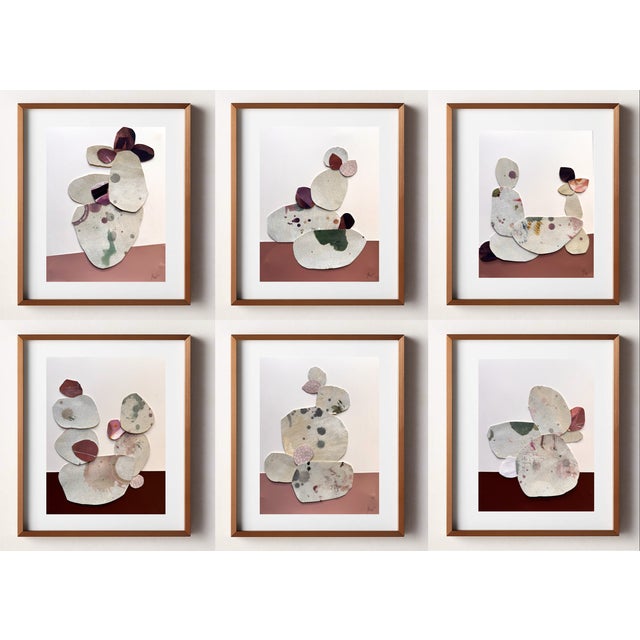 "Love Without Words 5" Original Mixed-Media Collage on Paper by Zac Woodiel For Sale - Image 9 of 9