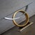Art Deco Late 20th Century Art Deco Revival to Postmodern Sofa or Console Table Geometric Gold and Silver Leaf Base For Sale - Image 3 of 18