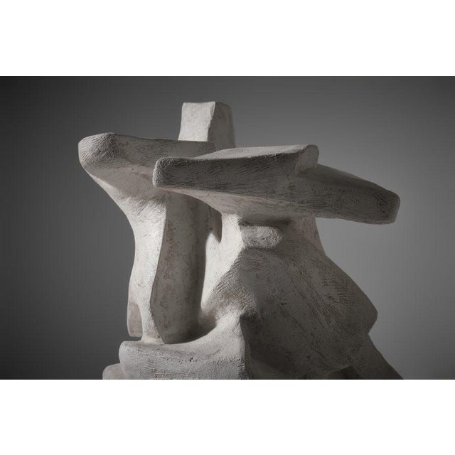 Biomorphic plaster sculpture, France 1960s. Intriguing organic forms sculpted out of solid plaster with a characteristic...