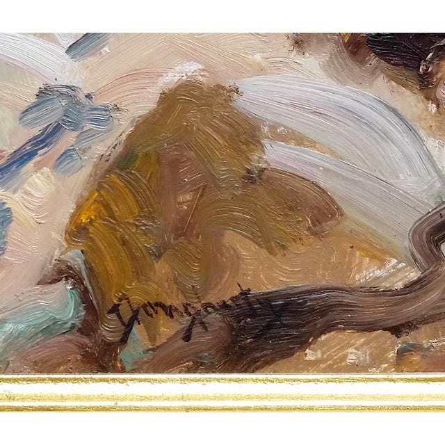 1930s Painting "The Pool" by Paul Dougherty Impressionist Oil on Board For Sale - Image 4 of 7