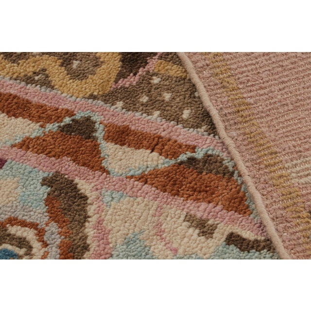 Textile Rug & Kilim’s French Art Deco Style Rug with Polychromatic Geometric Patterns - 10x14 For Sale - Image 7 of 7