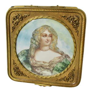 Antique French Gilt Vanity Box Circa 1890