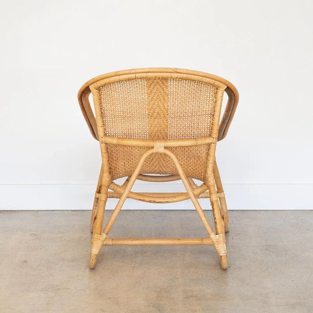 1960s 1960s Pair of Italian Woven Chairs For Sale - Image 5 of 10