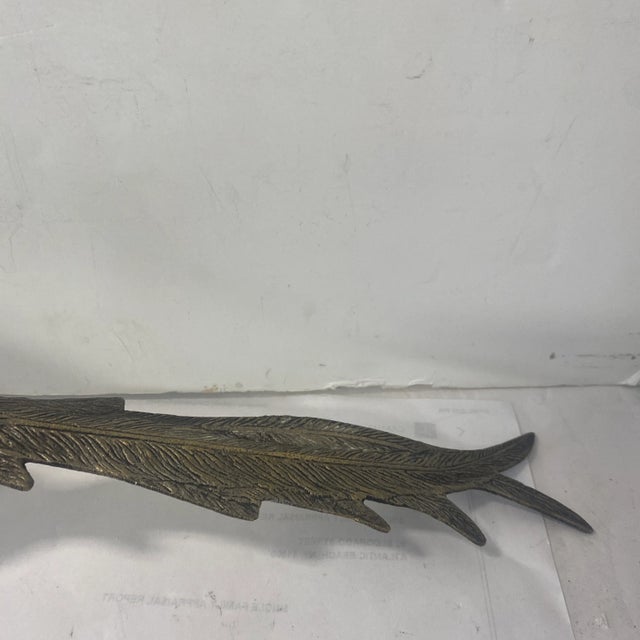 1980s Pair of 1980s Hollywood Regency Style Metal Pheasants For Sale - Image 5 of 12