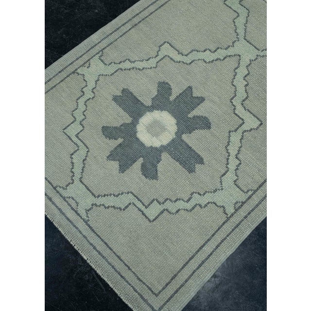 Turkish Turkish Oushak Runner Rug 2'11" x 11'2" #18100 For Sale - Image 3 of 8