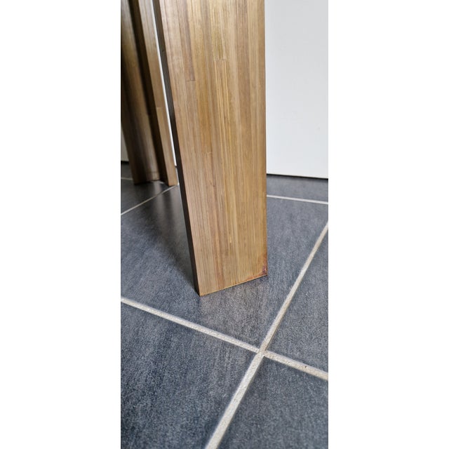Straw Marquetry Coffee Table by Benoît Cazes, 2010s For Sale - Image 15 of 18