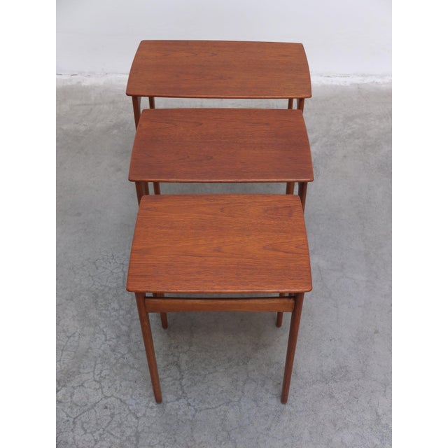 Nesting Tables in Teak and Oak by Svend Åge Madsen, 1960s, Set of 3 For Sale - Image 10 of 16