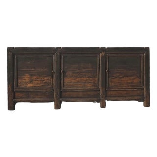 3 Door Black Farmer's Sideboard For Sale