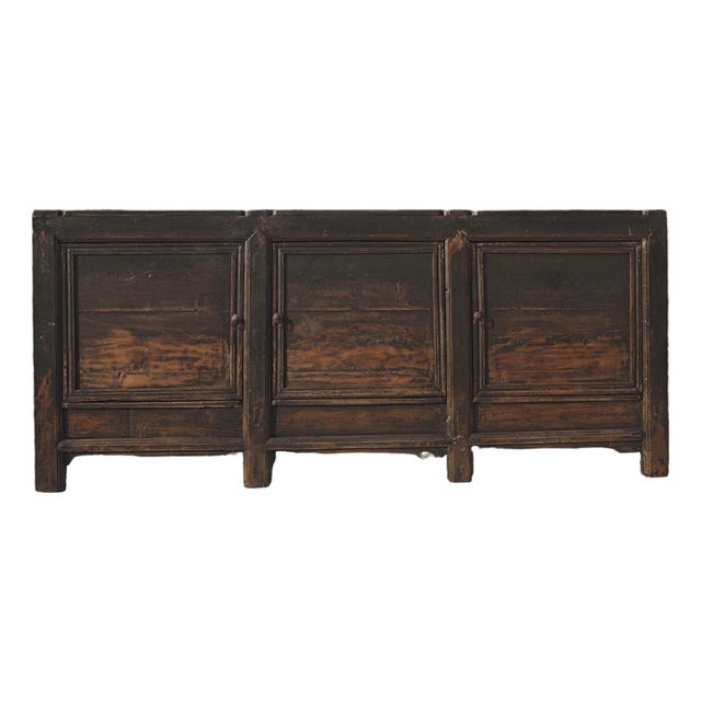 3 Door Black Farmer's Sideboard For Sale