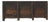 3 Door Black Farmer's Sideboard For Sale
