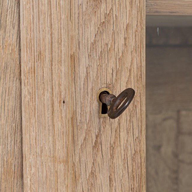 1900s French Provincial Oak Vitrine For Sale - Image 12 of 18