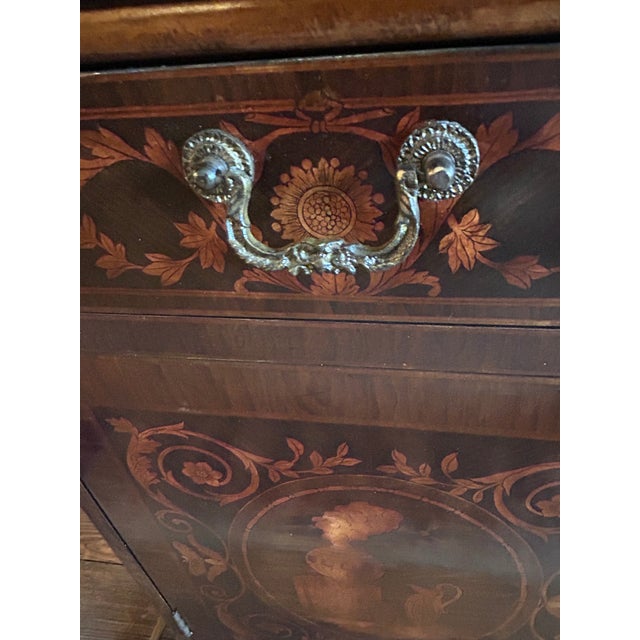 Marquetry Style Neoclassical Cabinet Console For Sale - Image 9 of 12