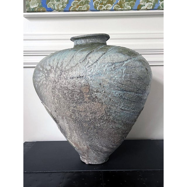 Massive Ceramic Jar Tsubo by Japanese Potter Yui Tsujimura For Sale In Atlanta - Image 6 of 18