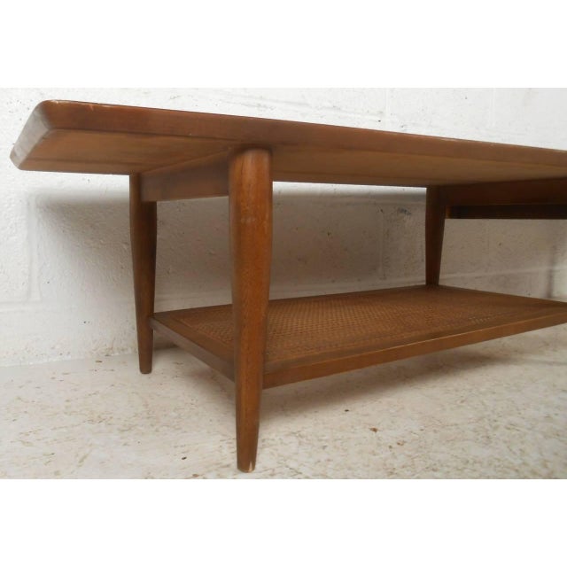 Mid Century Lane Coffee Table With Drawer And Shelf Chairish