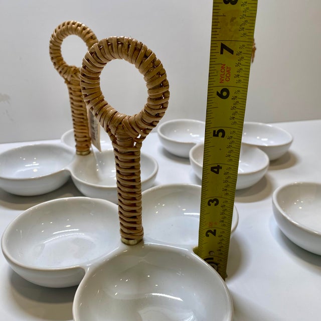 Frontgate Savannah Snack Caddy Serving Bowls For Sale - Image 9 of 15