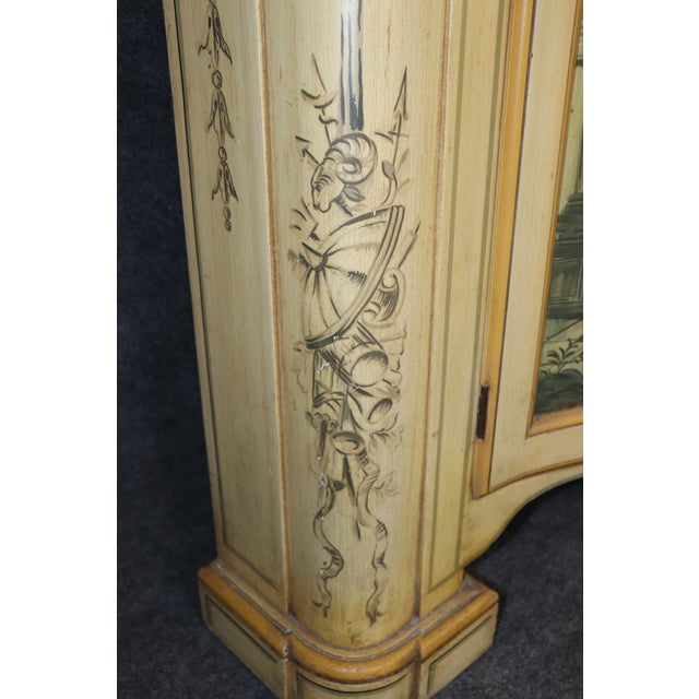 Pair of Painted Roman Scenery Shallow Depth Side Cabinets Console Tables For Sale - Image 9 of 10