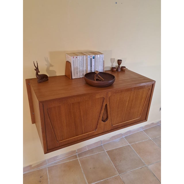 Rival Wall-Mounted Teak Storage Unit, 1960s For Sale - Image 14 of 18