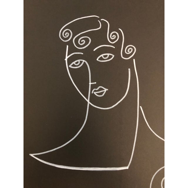 A single line composition. Original by Auker, COA included. Unframed.