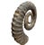 Tribal 15th Century Large Spiral Ammonite Fossil Ram Horn Style Display Specimen on Matrix For Sale - Image 3 of 9