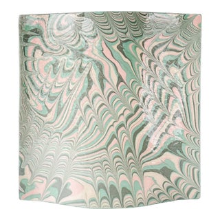 John Bergen Postmodern Marbled Glaze Vase For Sale