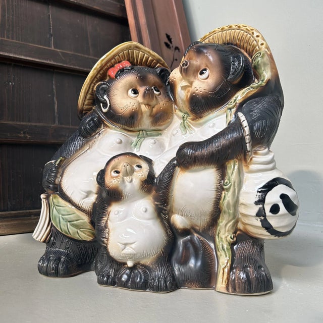 1980s Japanese Tanuki Family Shigaraki, 1980s For Sale - Image 5 of 12
